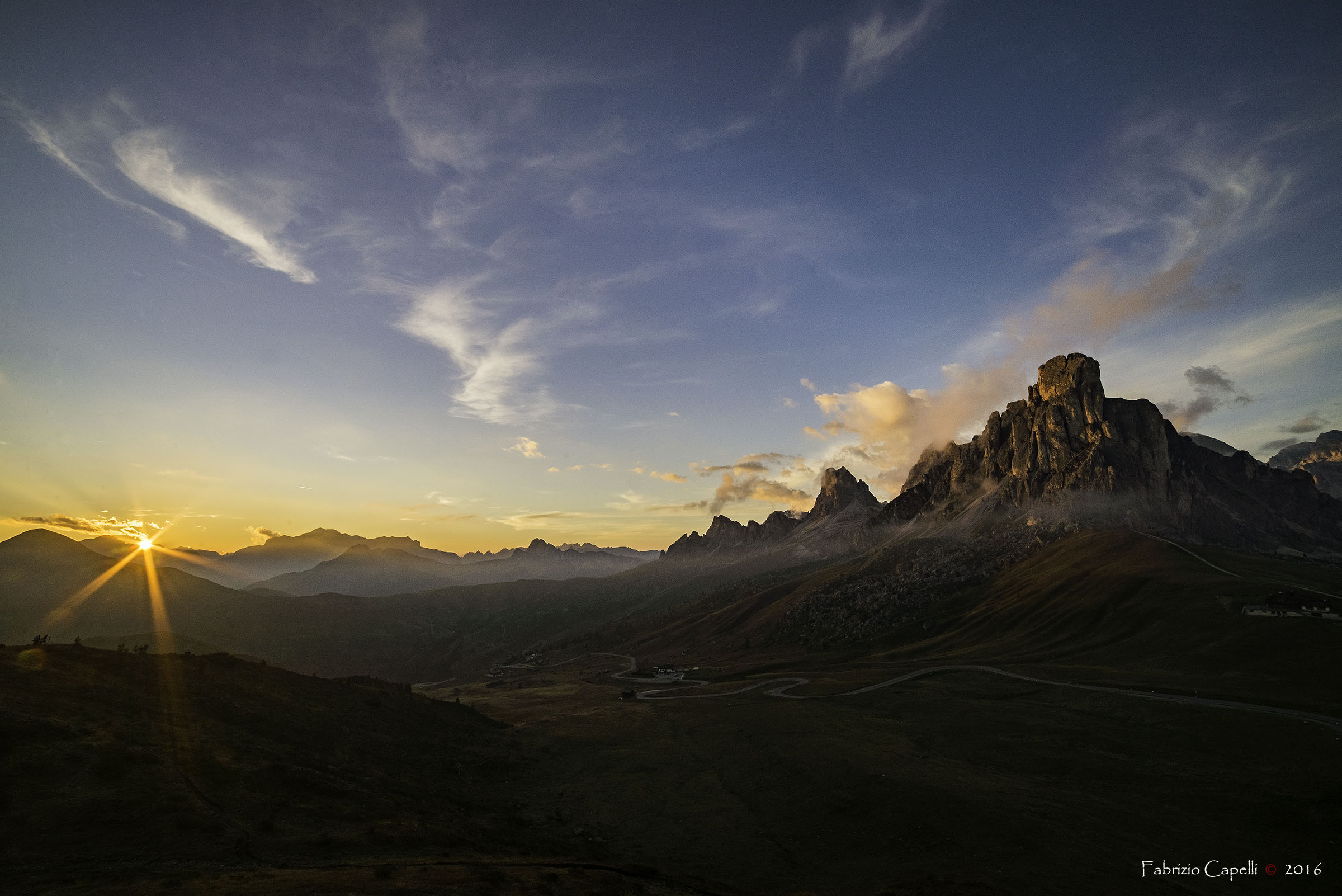 Tramonto al passo Giau