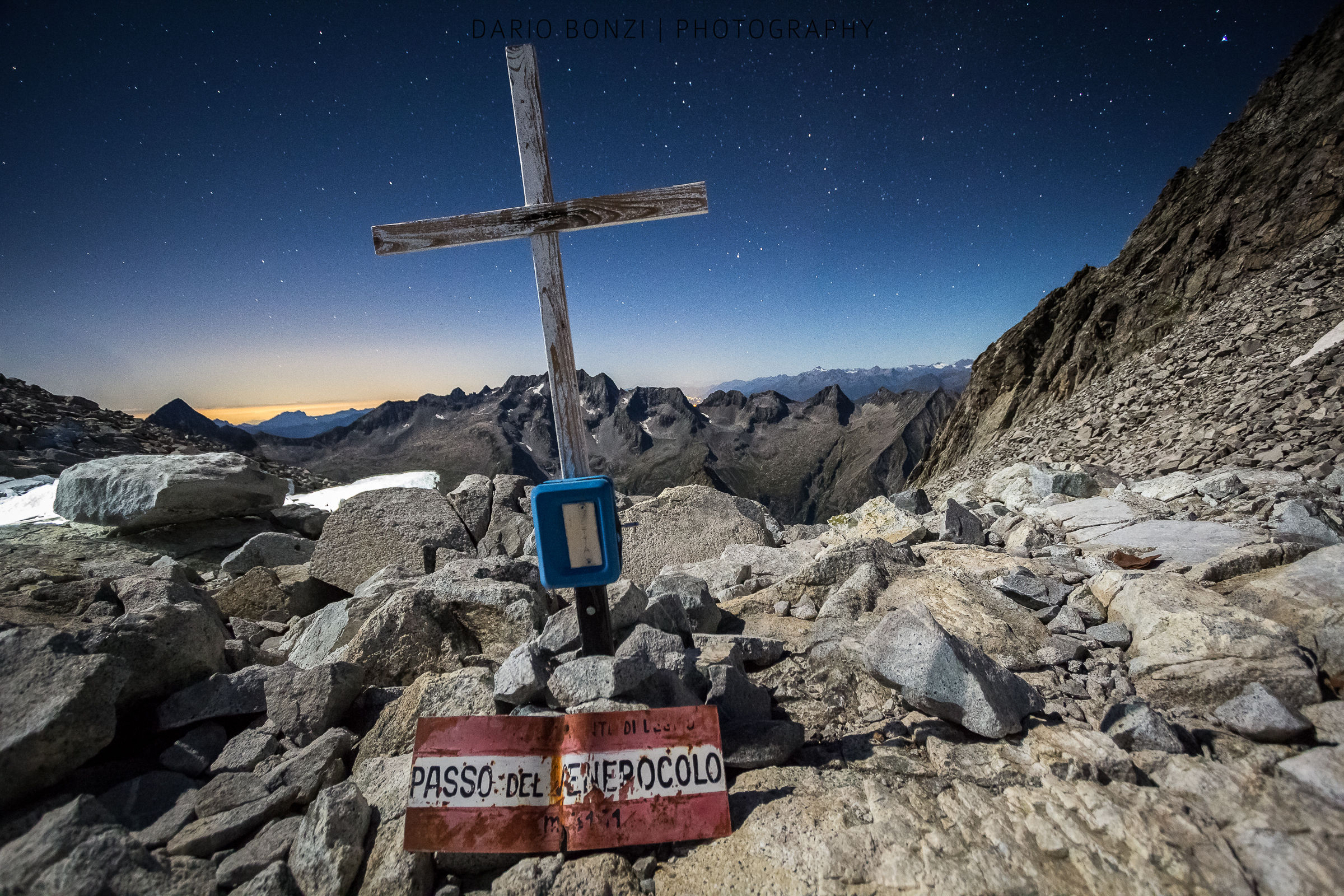 Notte stellata a 3000m