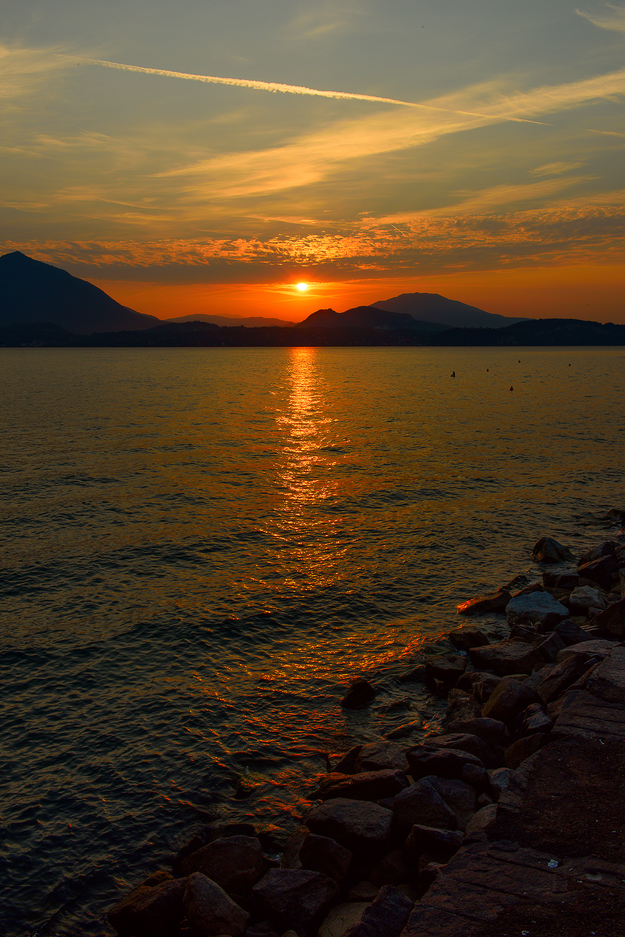 sunrise over Lake Maggiore