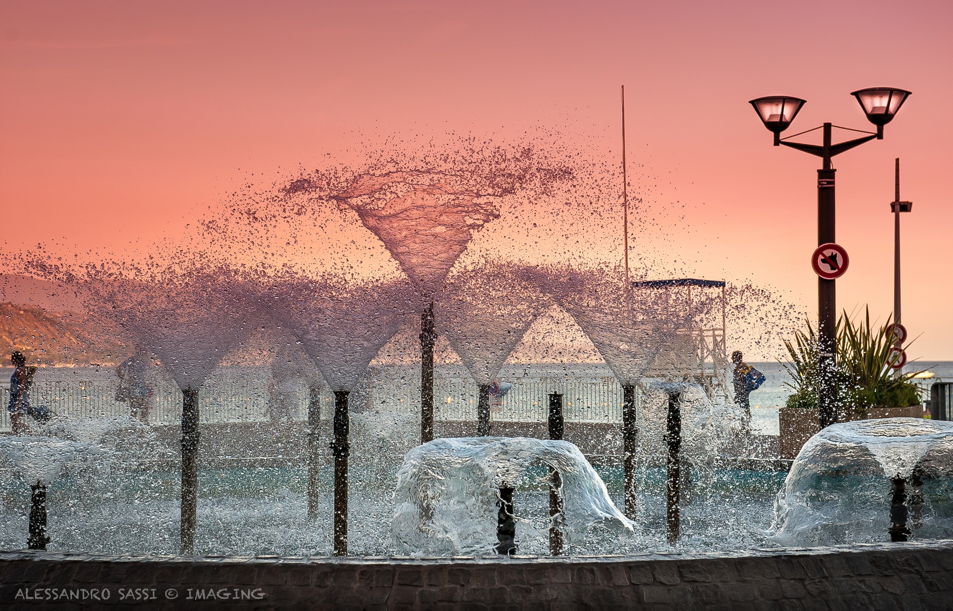 water features on the Promenade