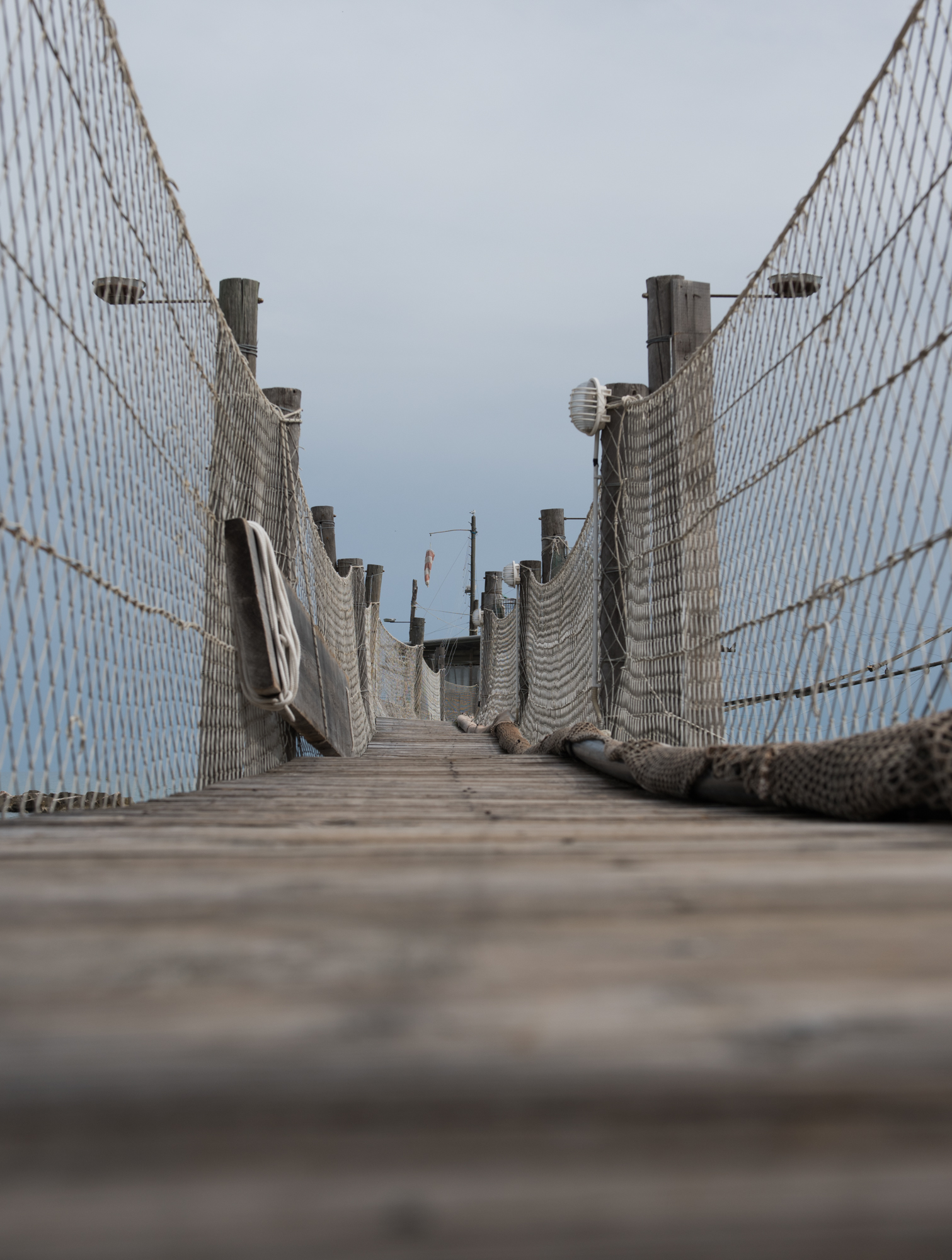 Entrata di un trabocco - Vista da un topino - presbite