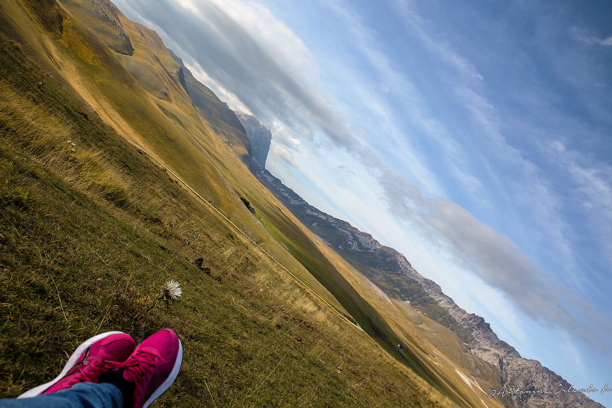 Il Gran Sasso ai miei piedi !!
