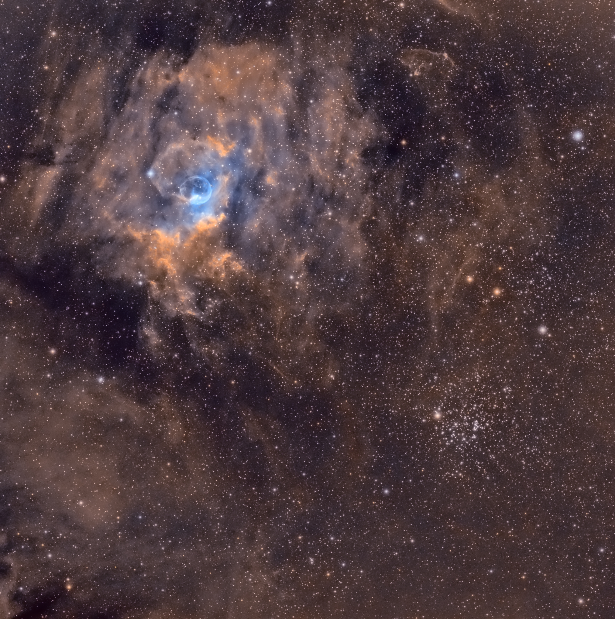 Bubble Nebula M52 SHO