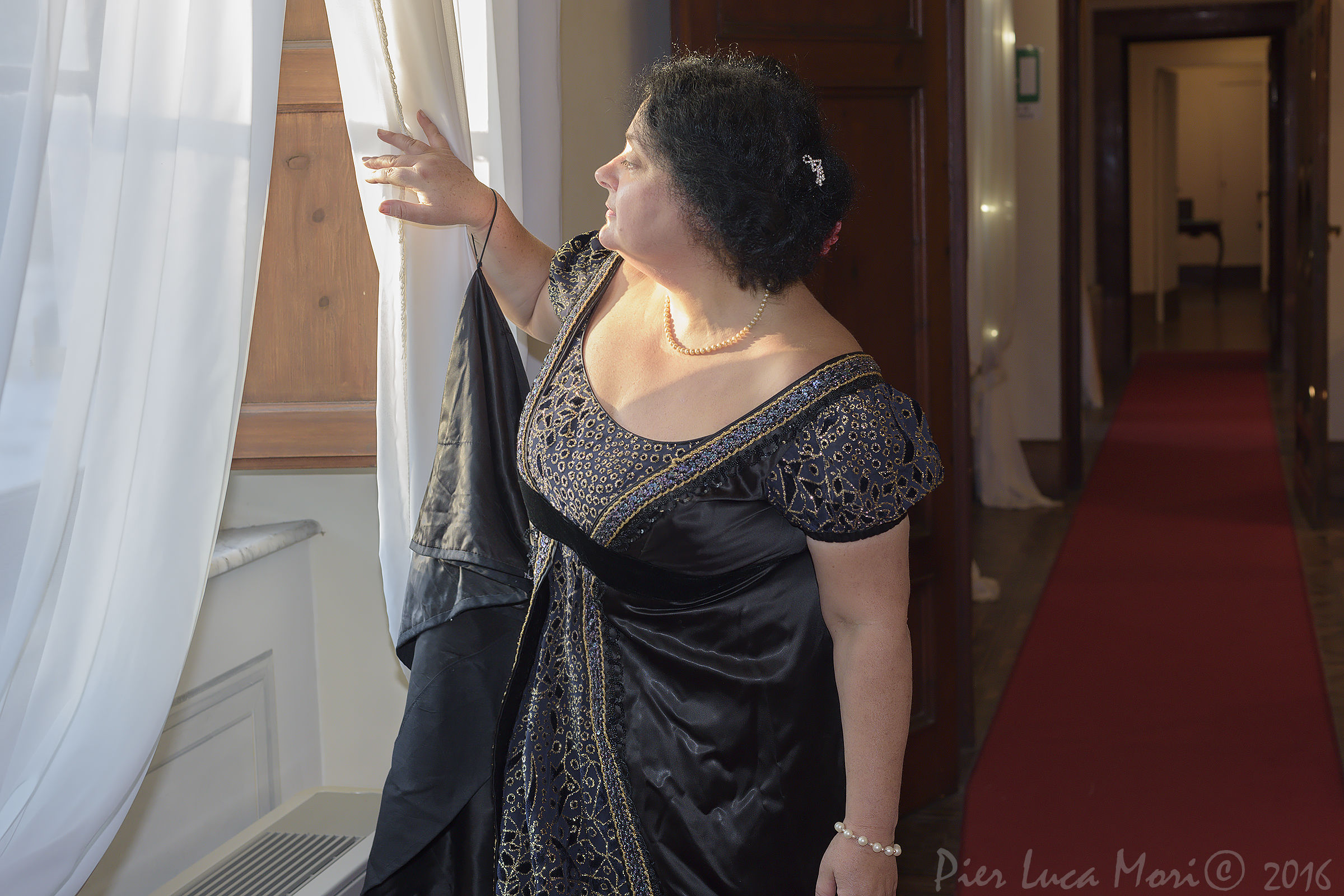 Maria Luisa Bourbon at the window