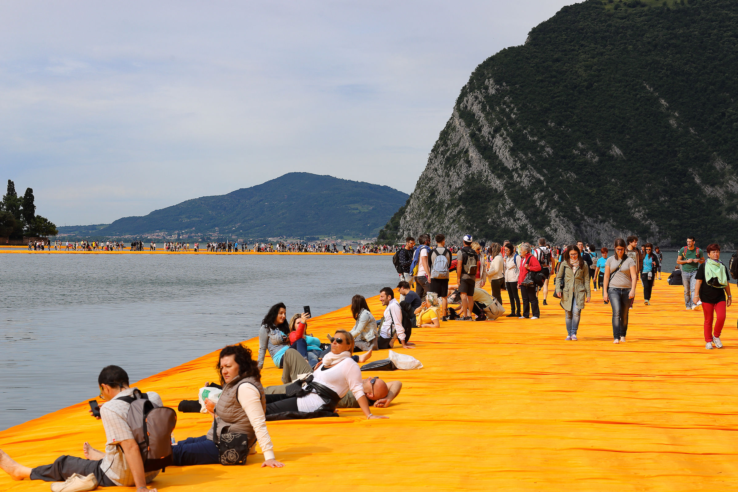 People on the bridge