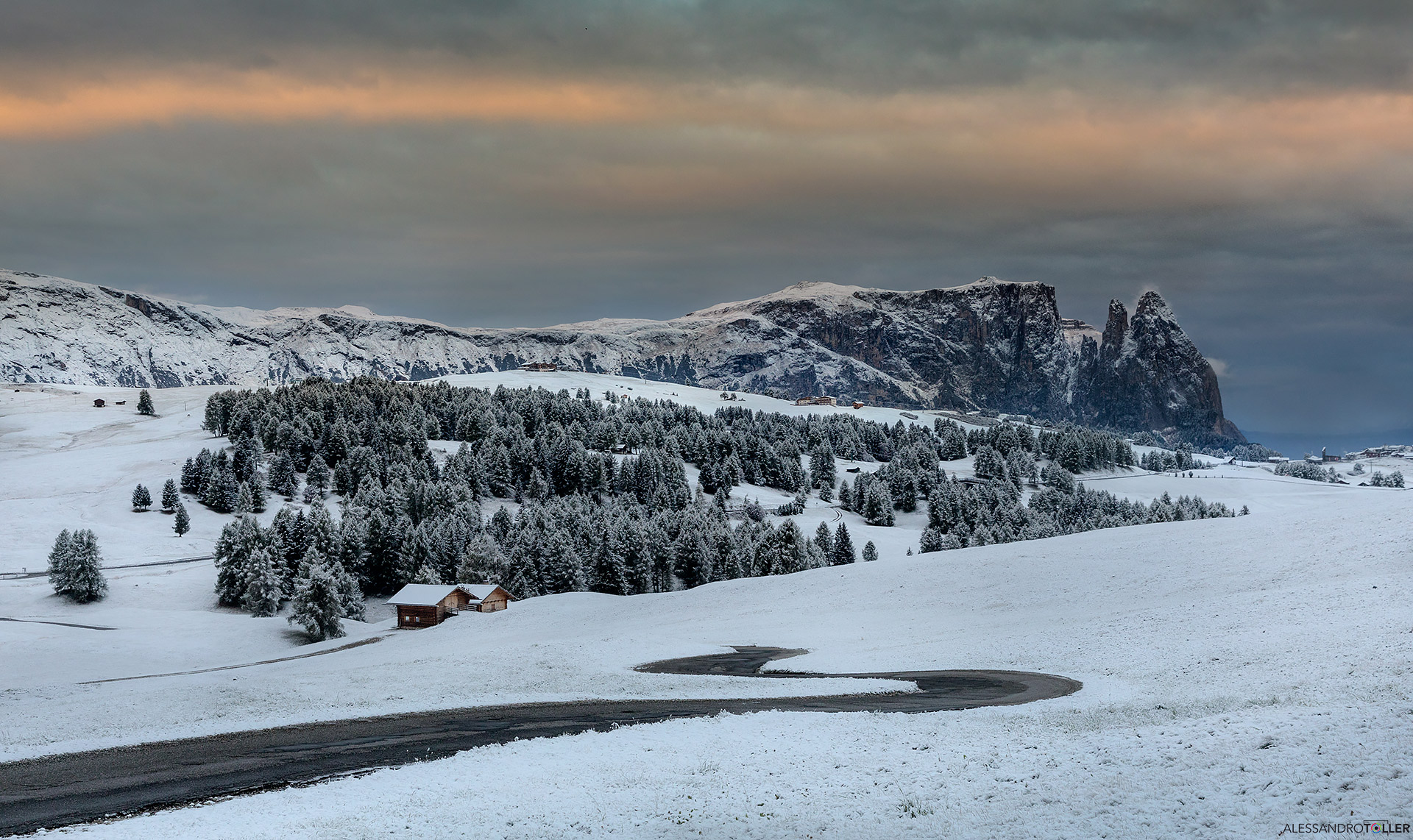 Before the Schlern Snow