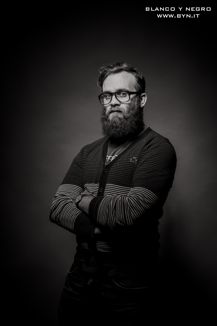 italian hipster portrait