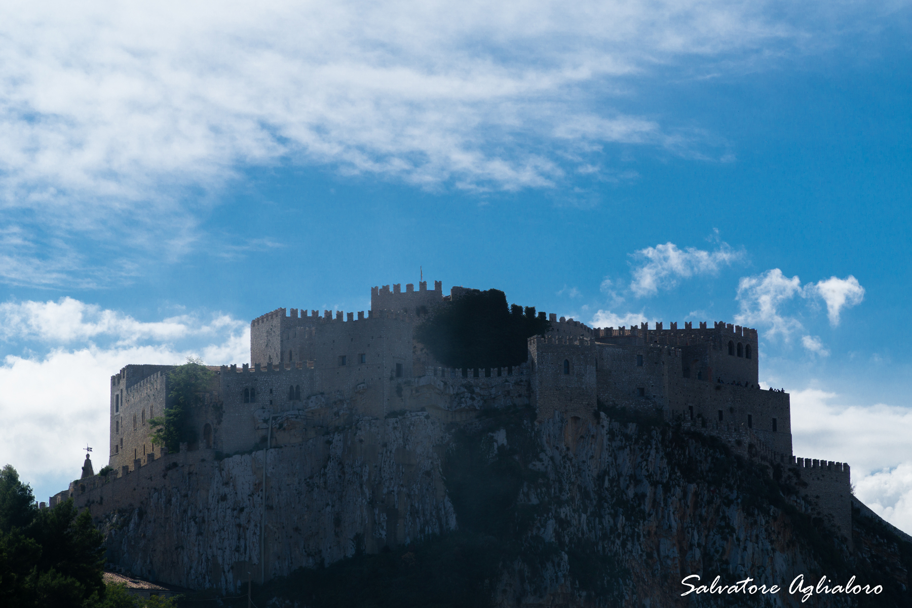 The castle ... ... backlit