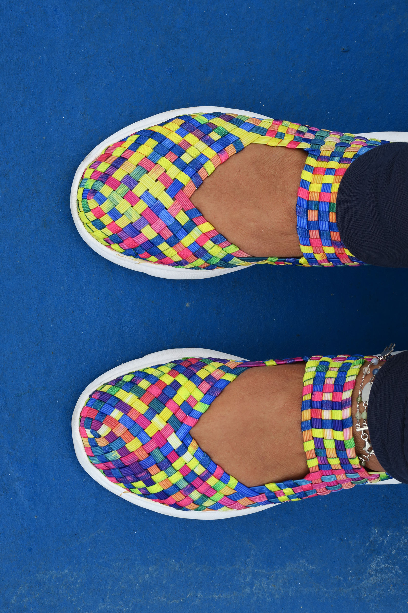 Two steps in the blue