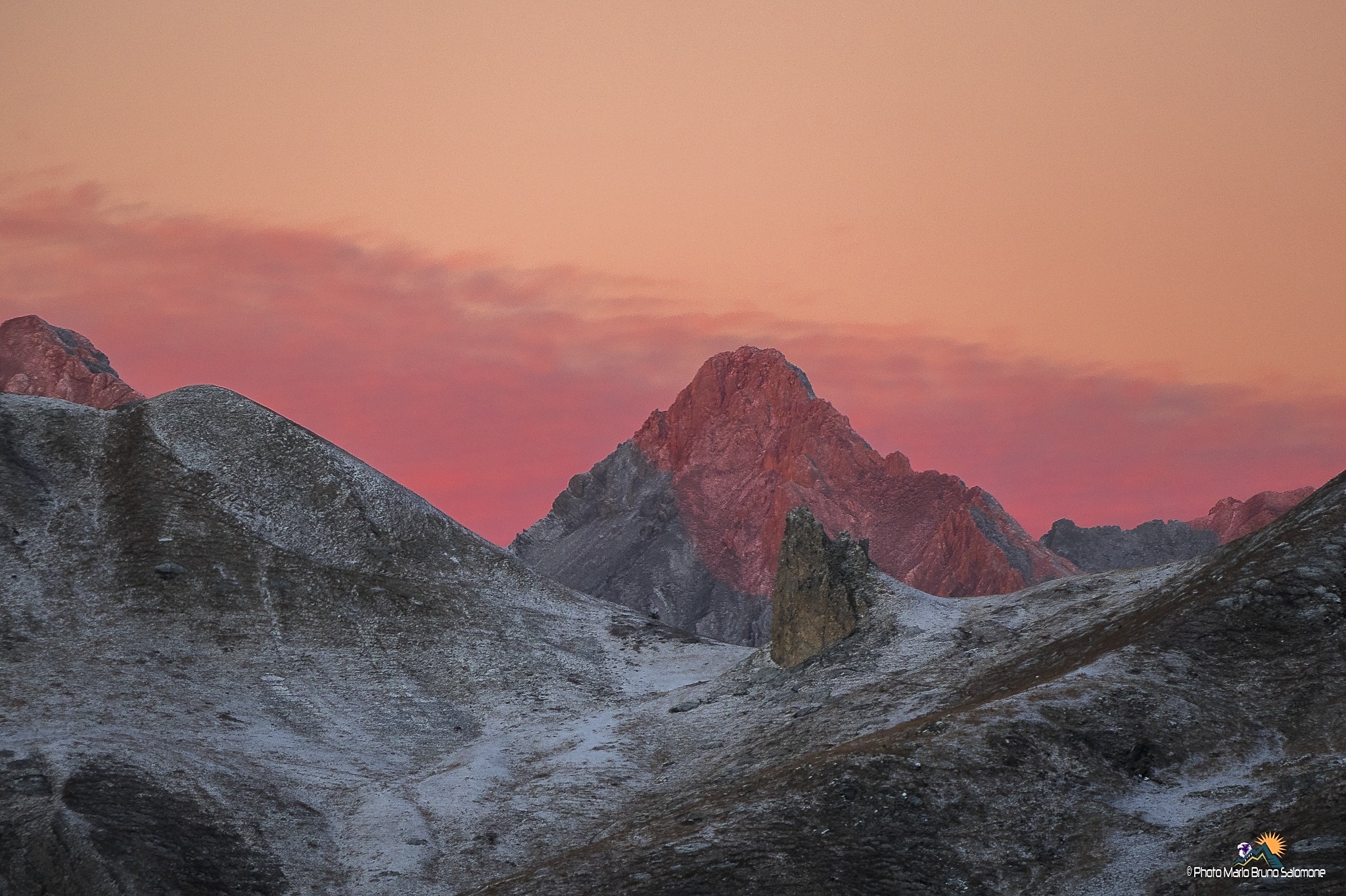 Prima neve sulle Alpi Marittime