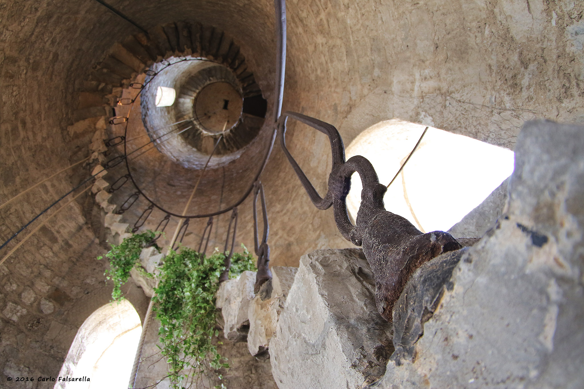 Campanile of the stairs of Fregona
