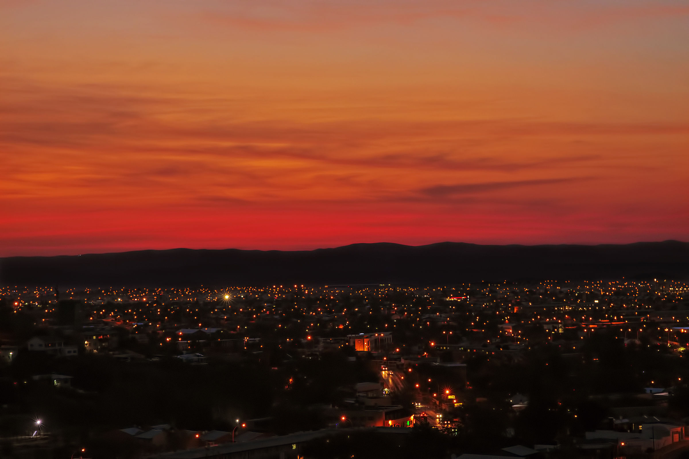 Tramonto a Windhoek-Namibia