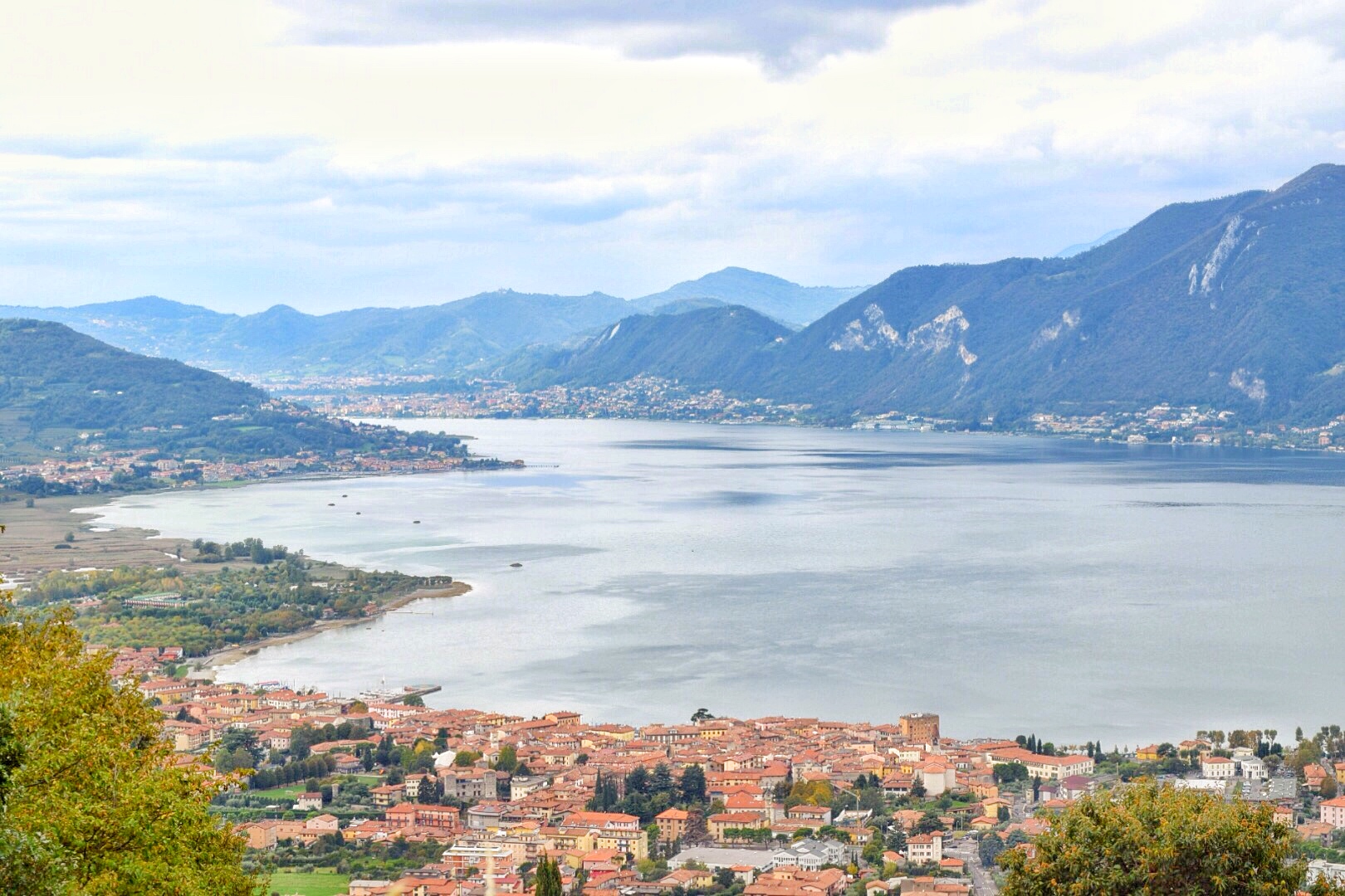 Lago d'Iseo dall'alto