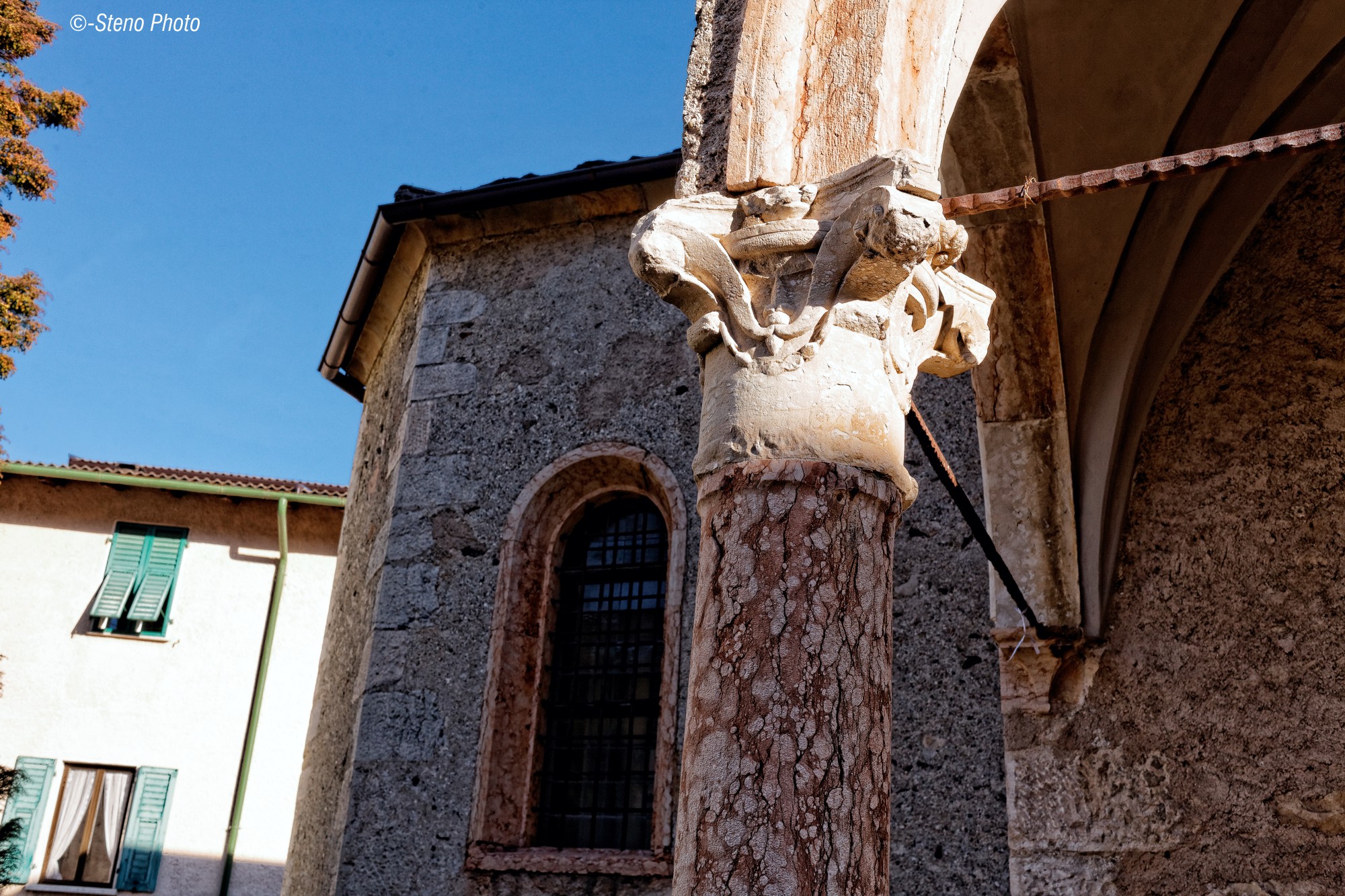 Viewed from the side