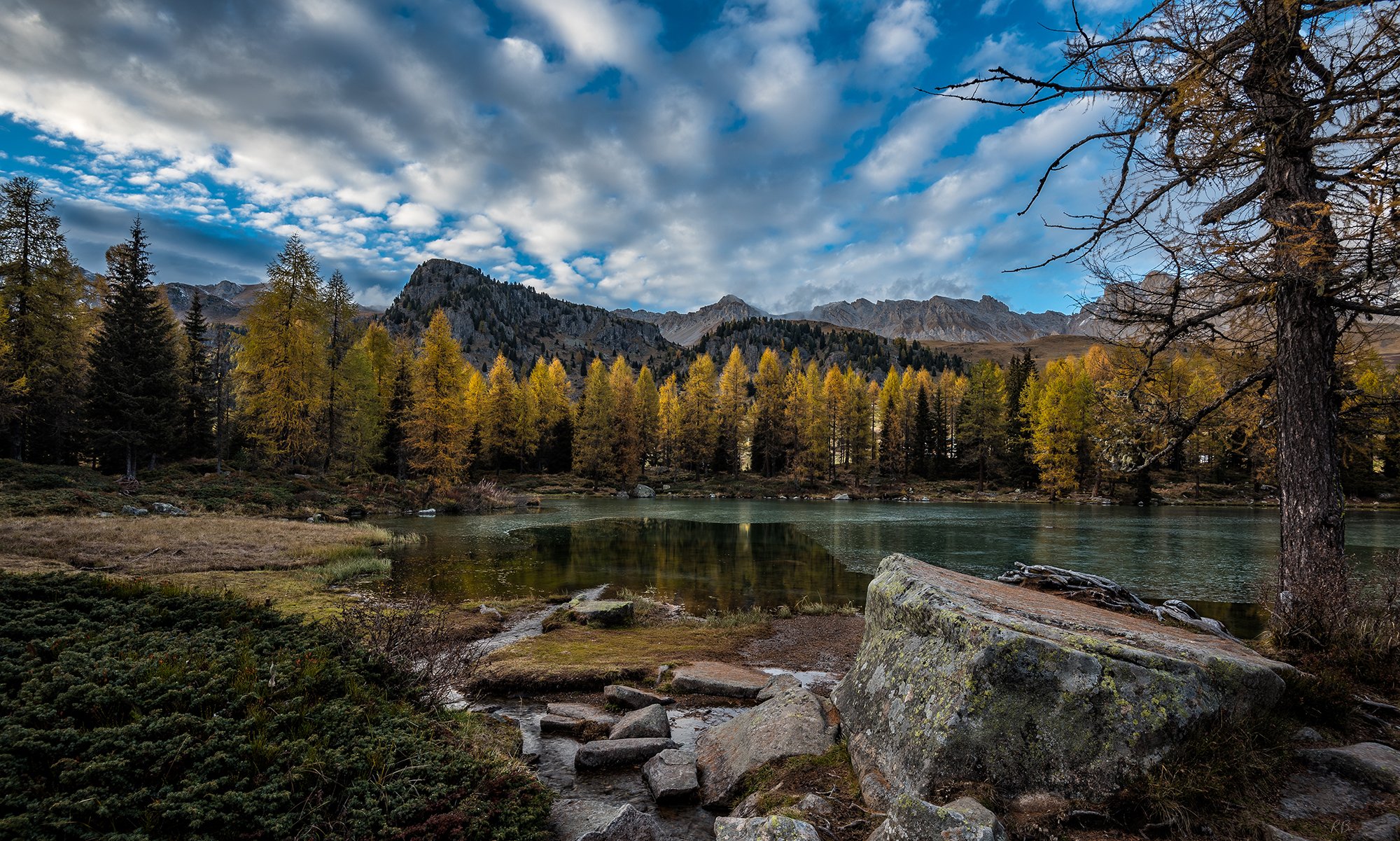 oro sul lago san pellegrino