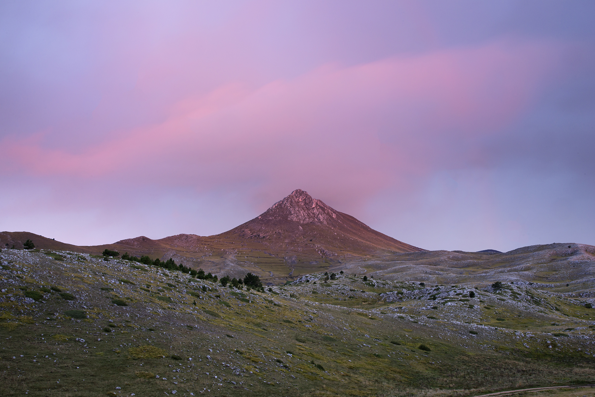 Monte Bolza all'alba