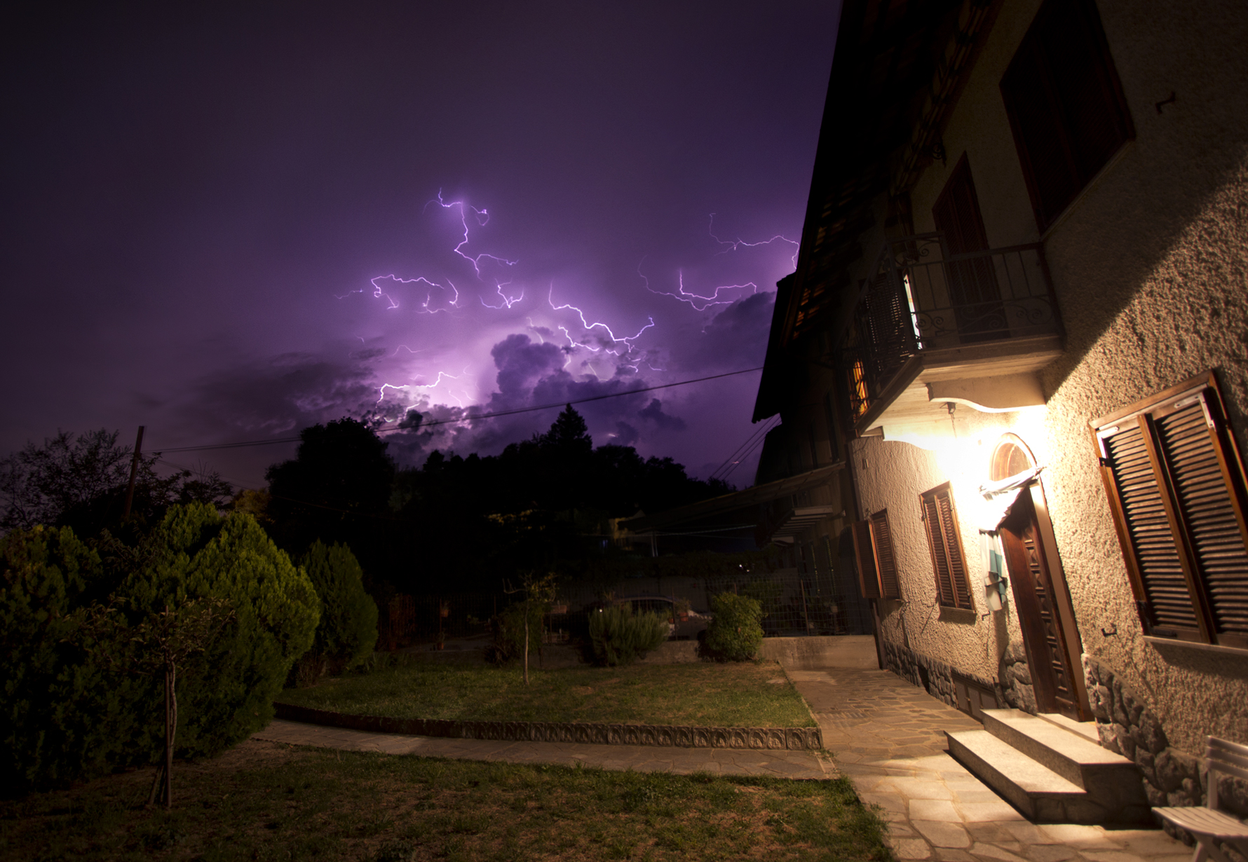 pioggia di fulmini a cinaglio