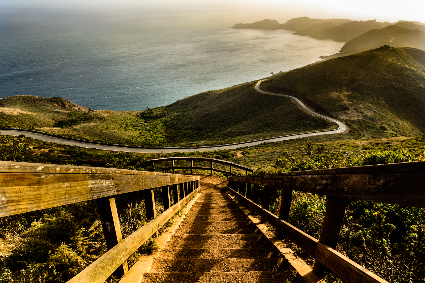 Le luci del tramonto ad Hawk Hill