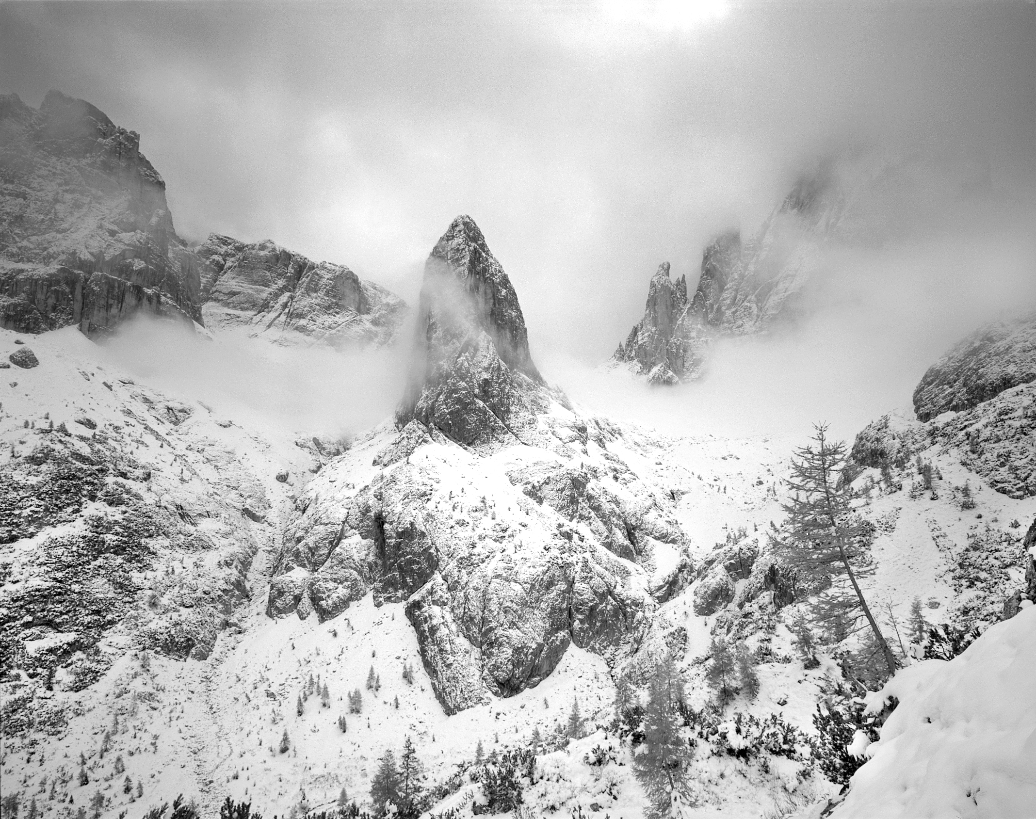 Winter, Sexten Dolomites, Italy