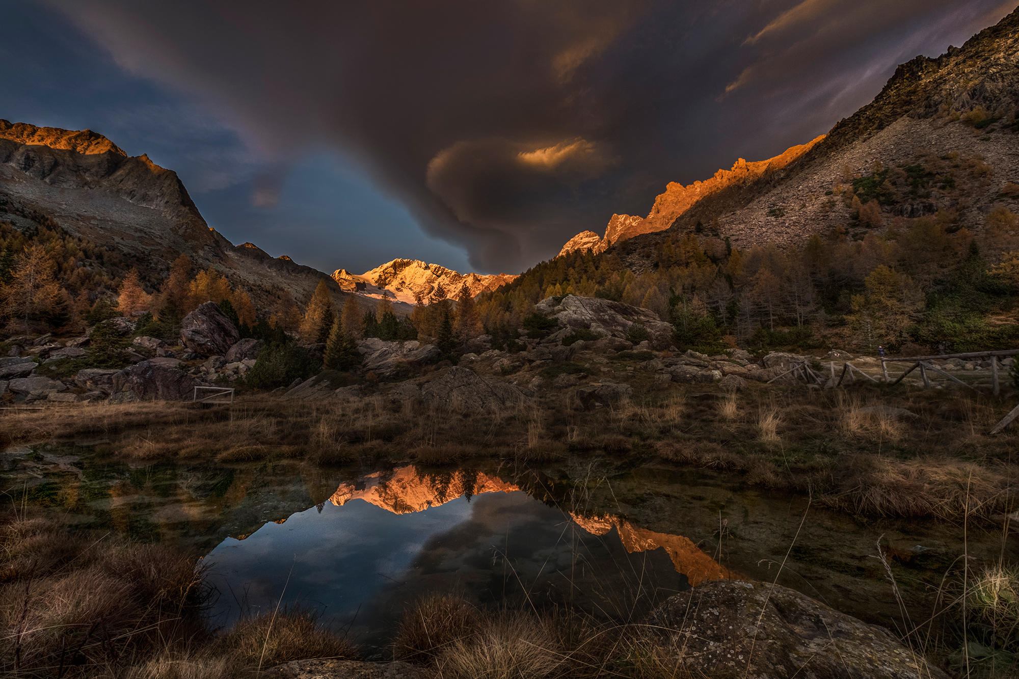 Preda Rossa at sunset