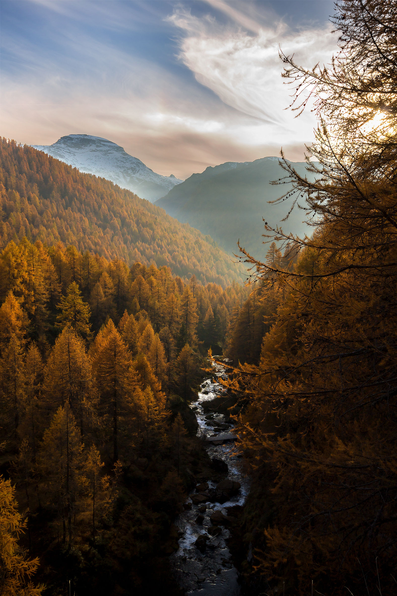 Il torrente e l'autunno
