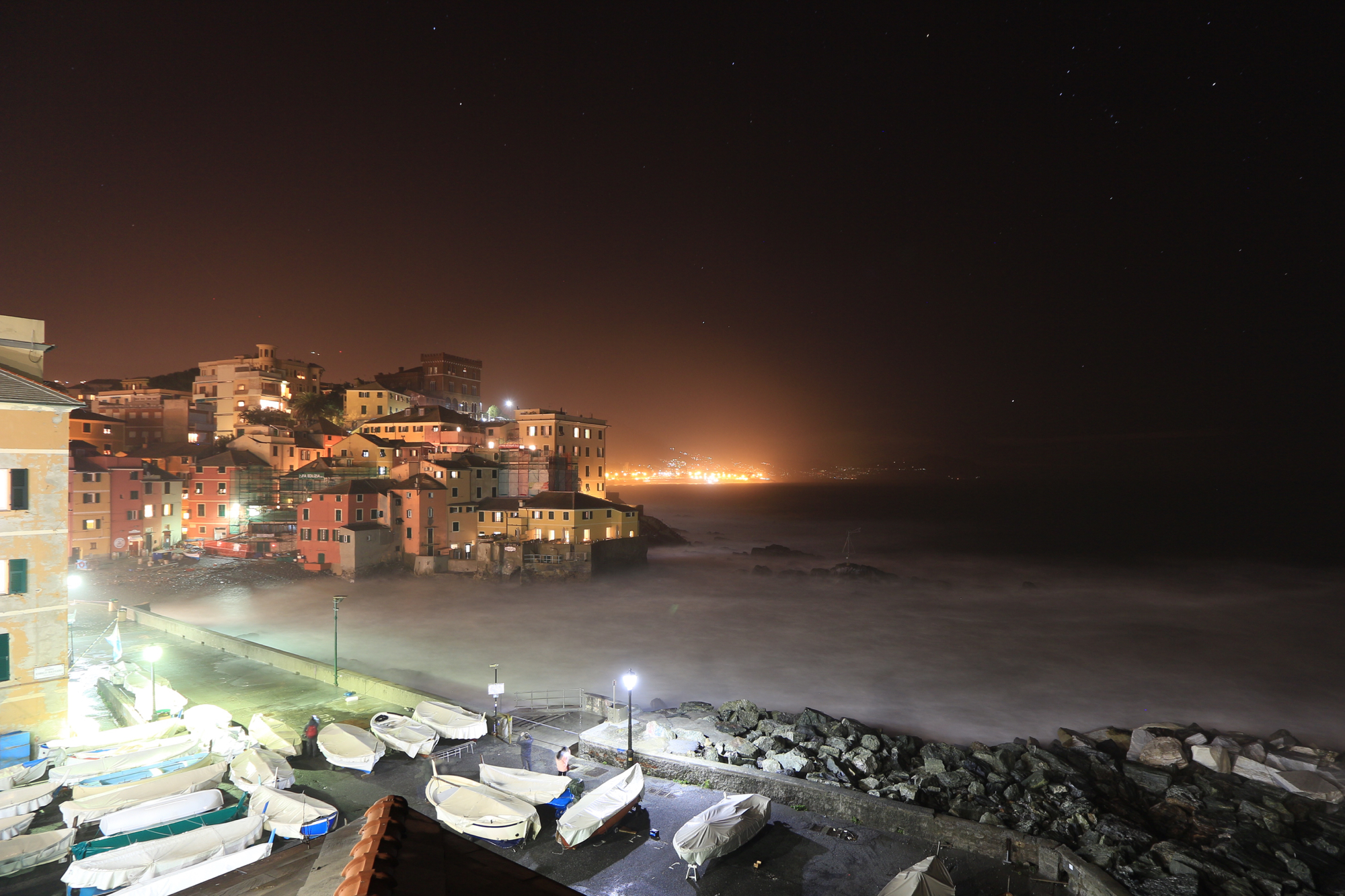 The serene sea storm