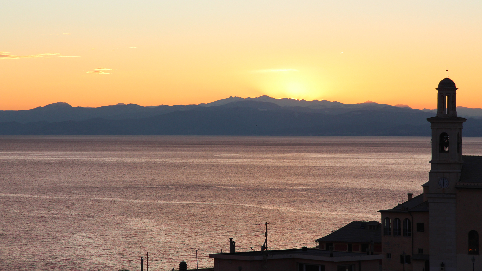The views from the sea Alpes-Maritimes
