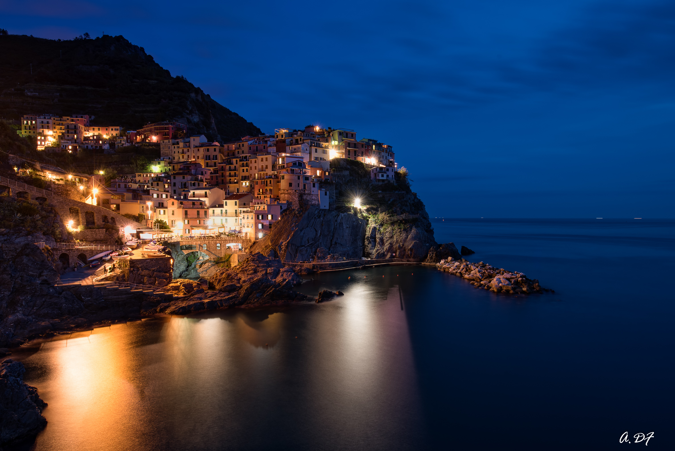 Blue Hour in Manarola