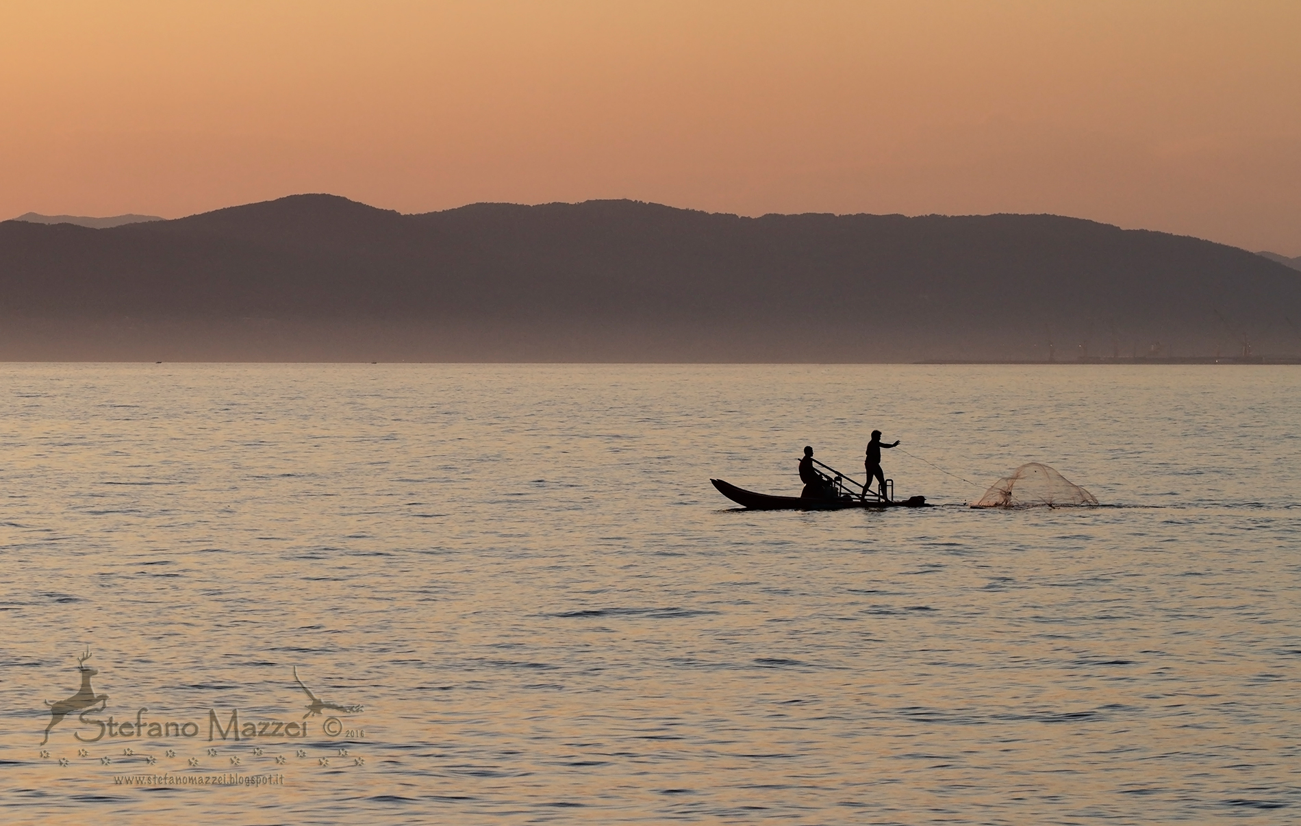 Pesca al tramonto
