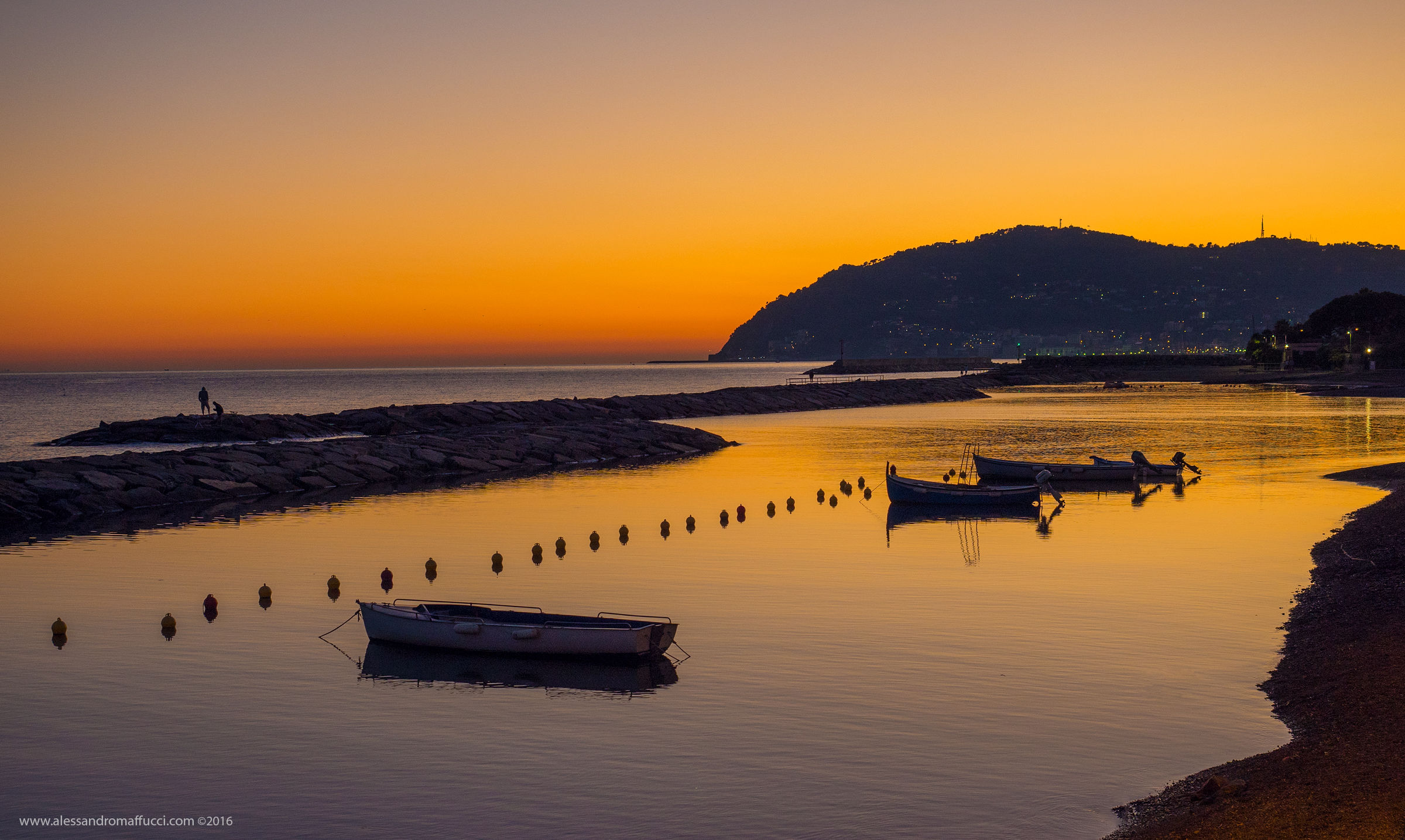 The calm of the evening ...