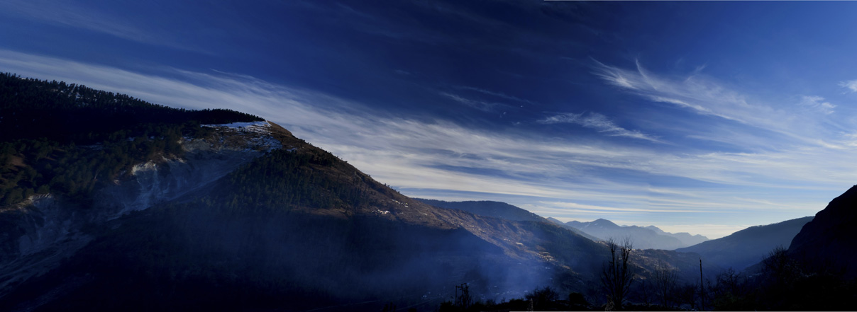 last light on a troubled mountain