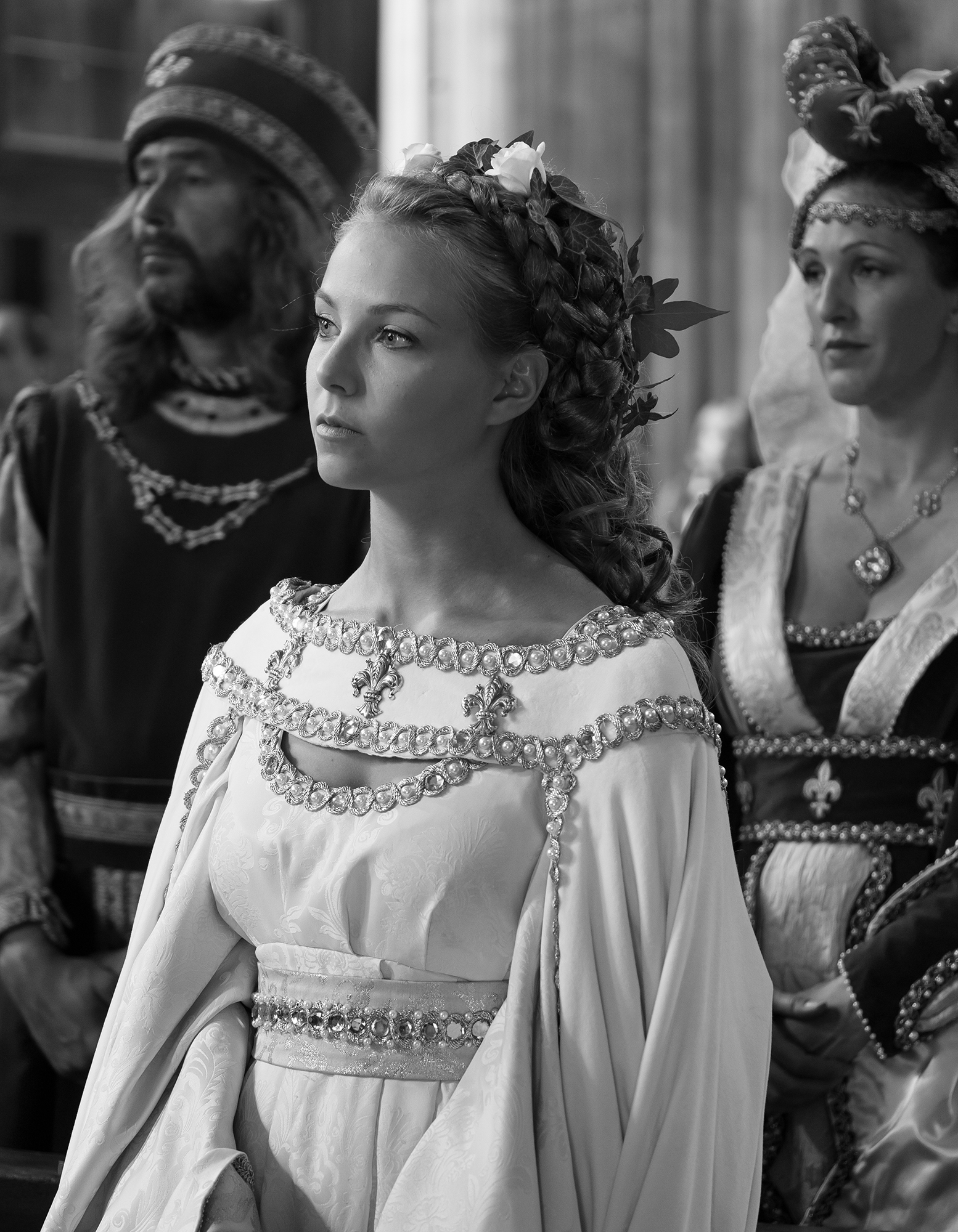 La benedizione in chiesa.