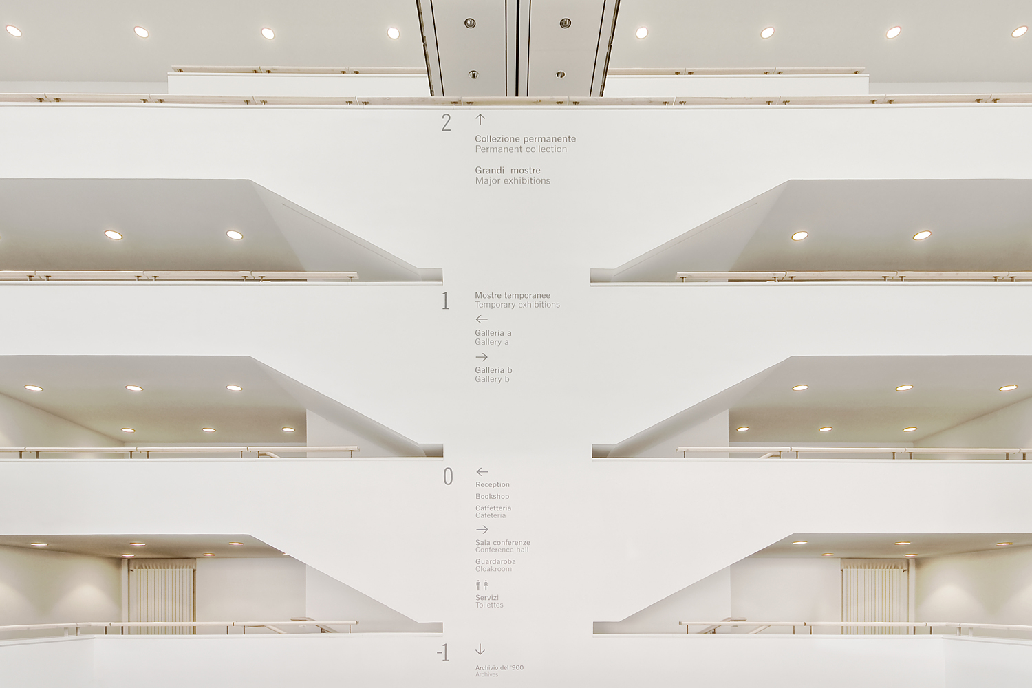 mart - rilievo fotografico - atrio interno