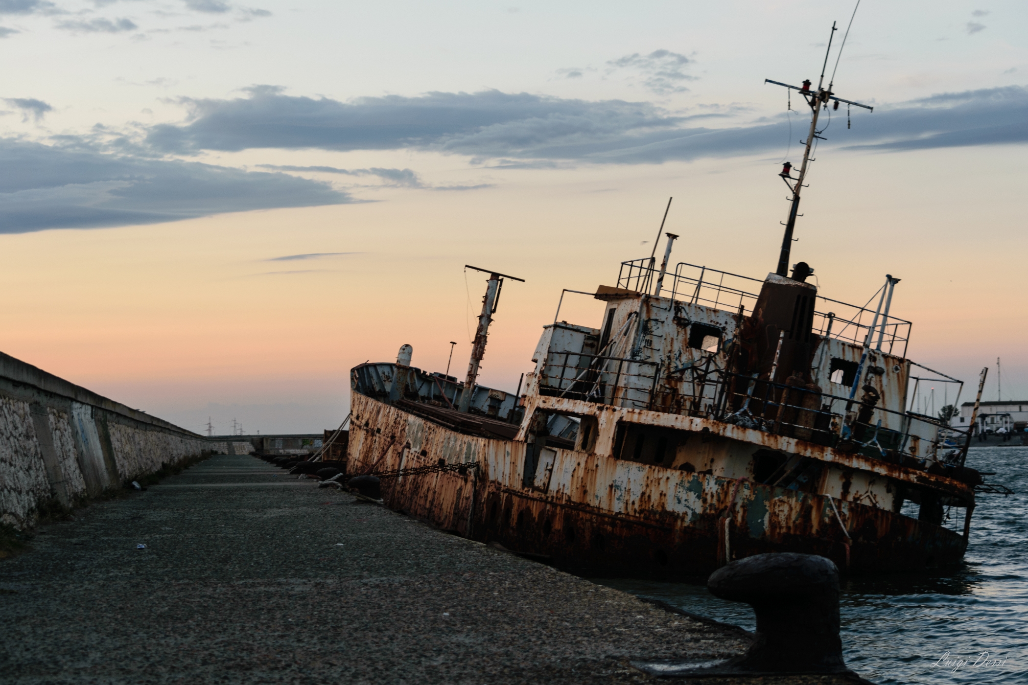 Dock shore west Cagliari