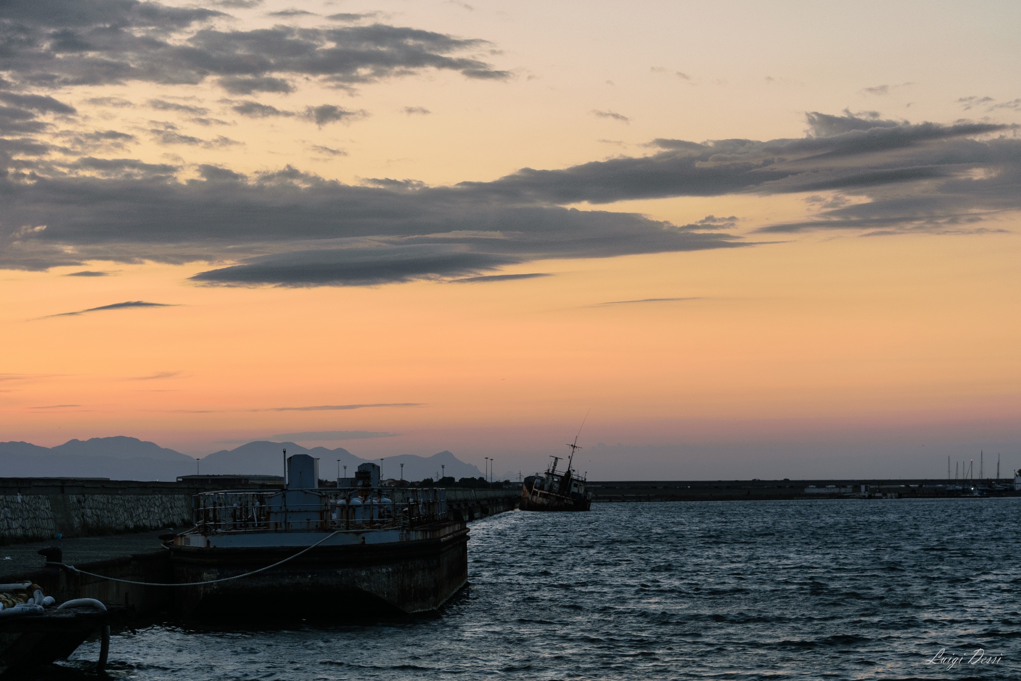 Dock shore west Cagliari