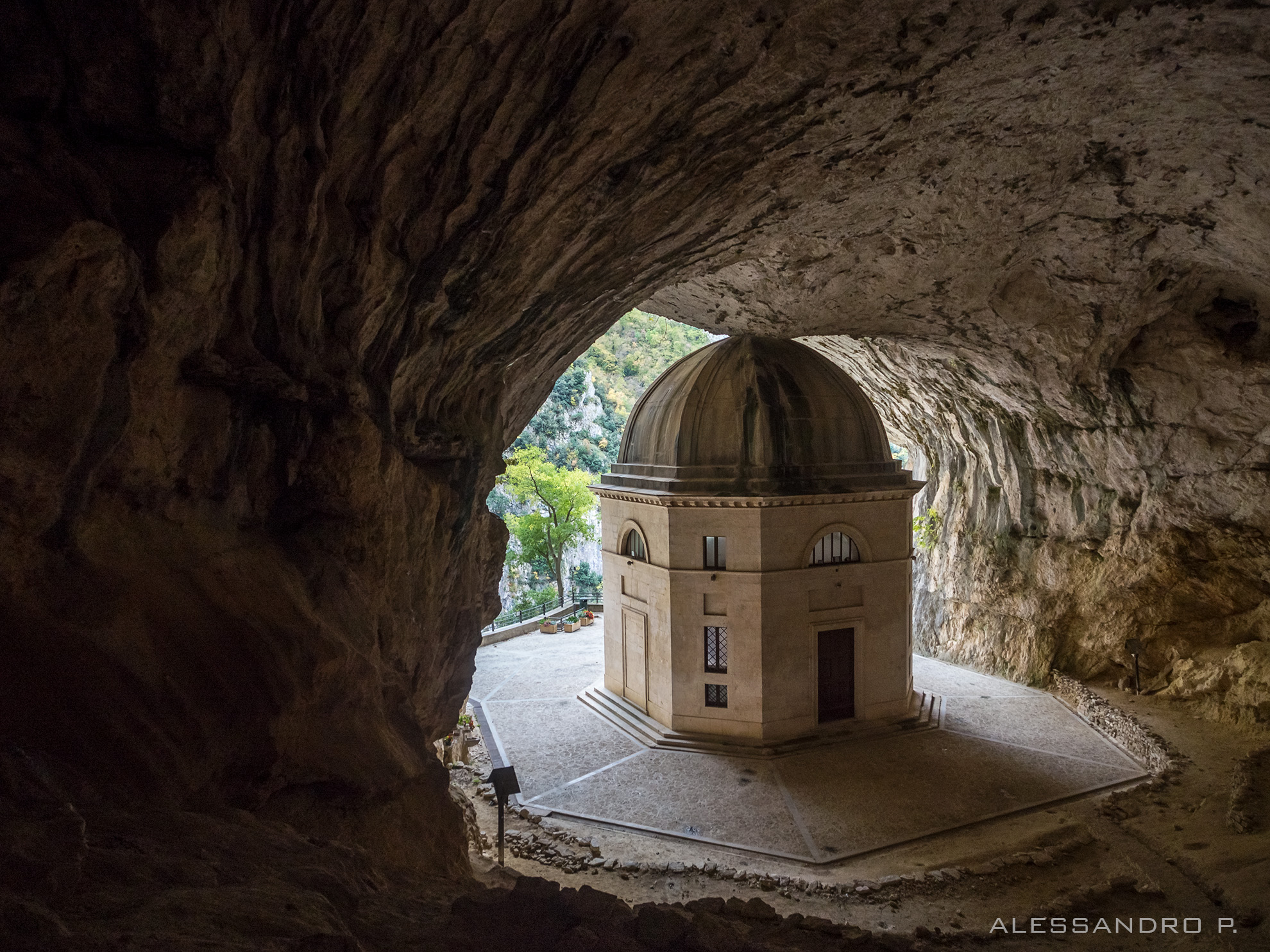 Temple of Valadier, Genga, Italy