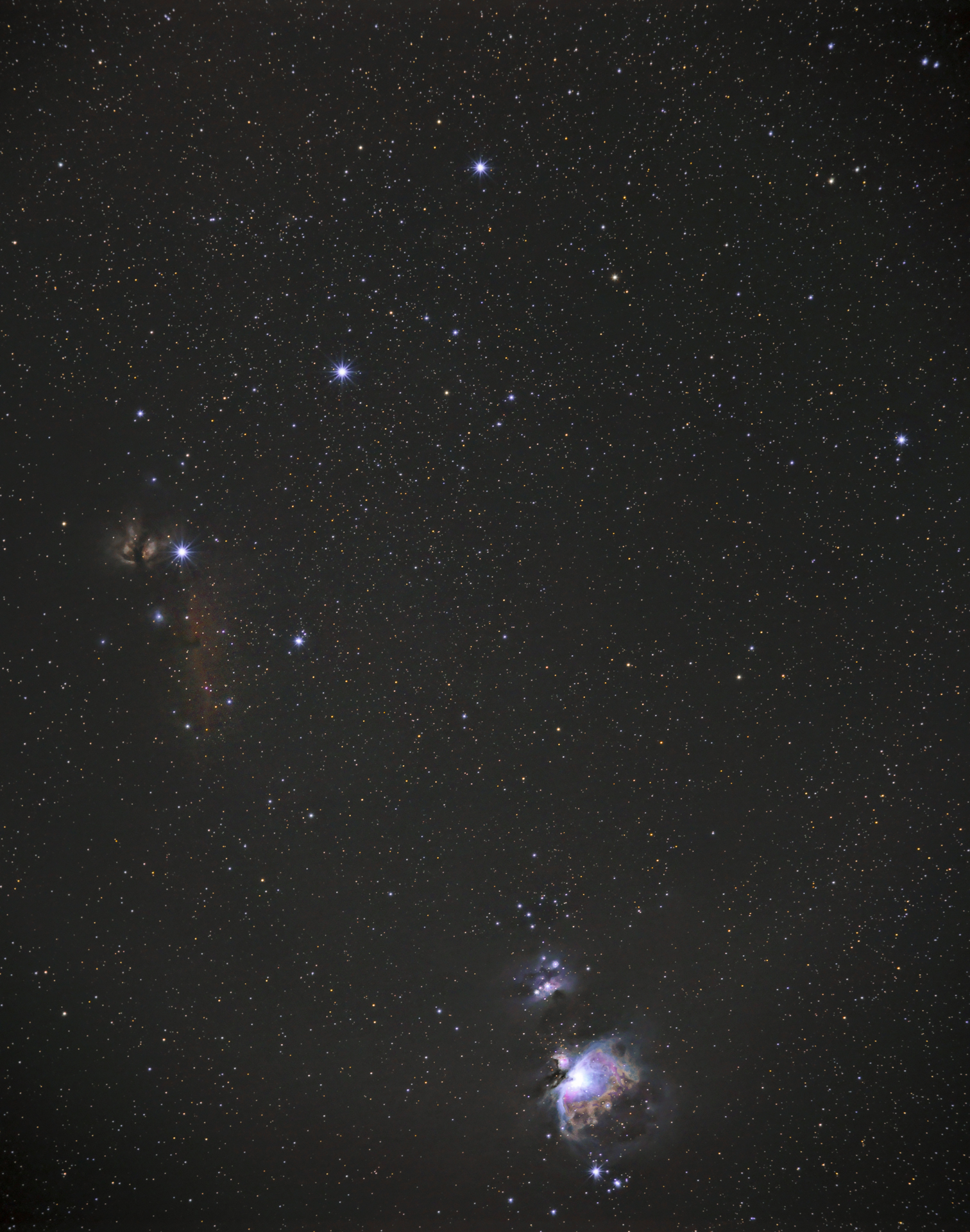 Belt of Orion and its nebula