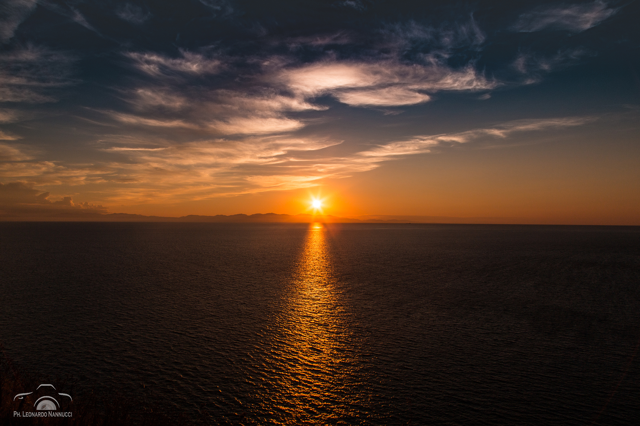 Tramonto sulla Corsica 2013