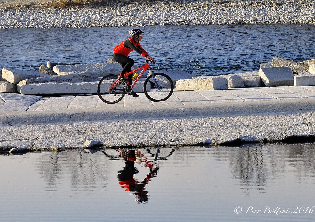 Cyclist on Paladella Spaniards.