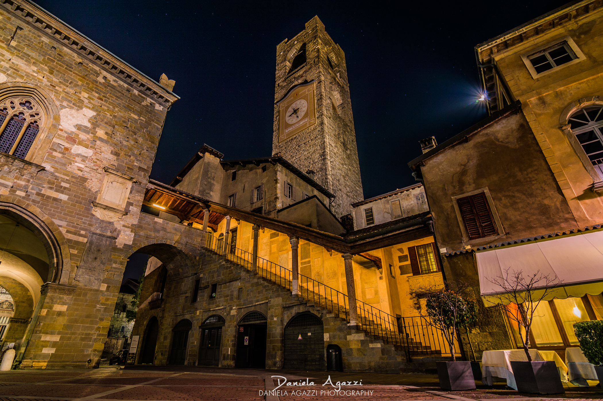 The bell tower of Bergamo Alta