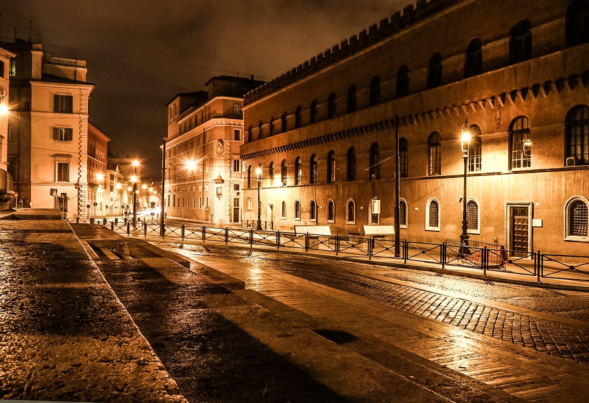 A moment of madness painted in gold.