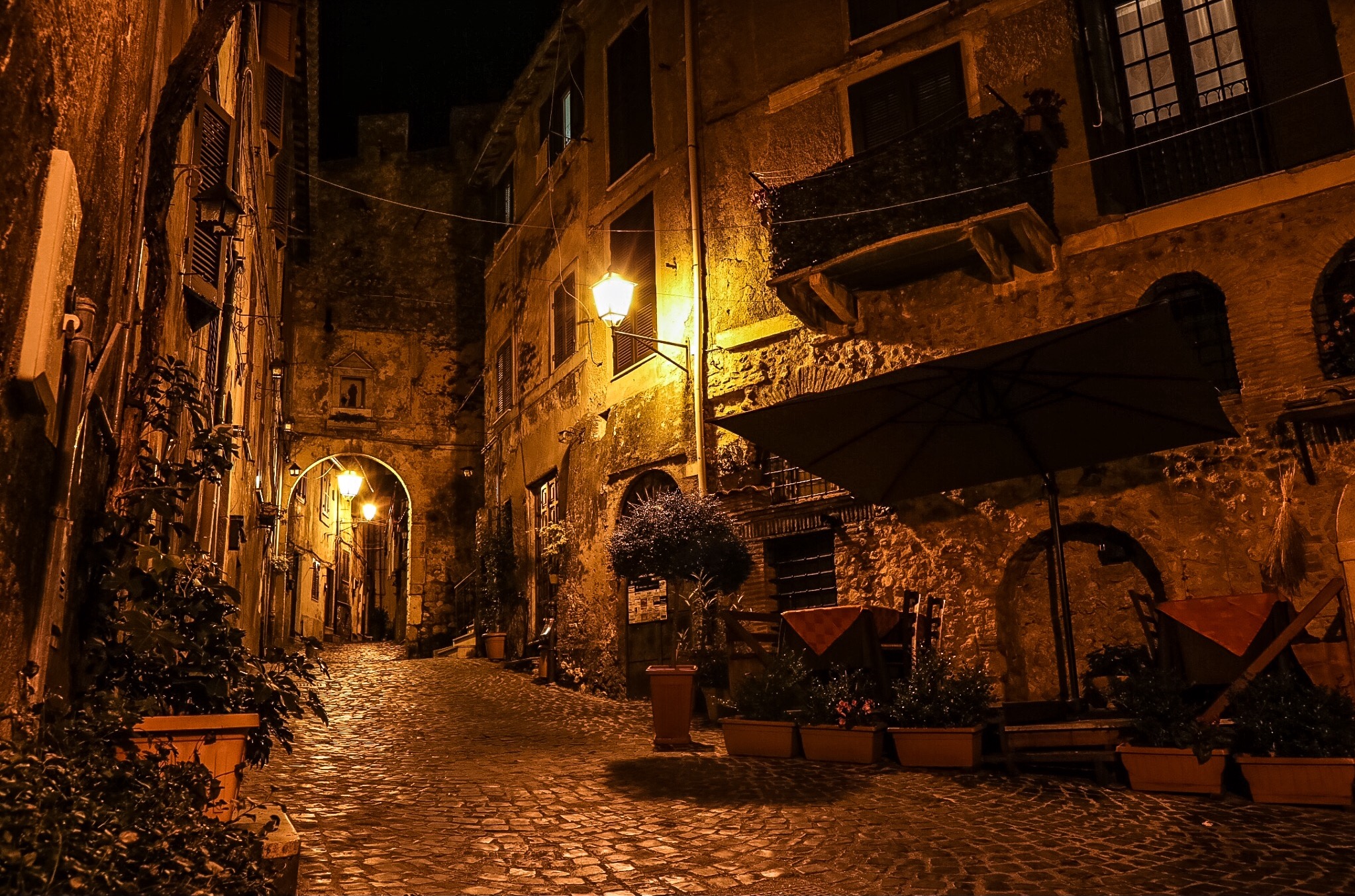 The ancient village.