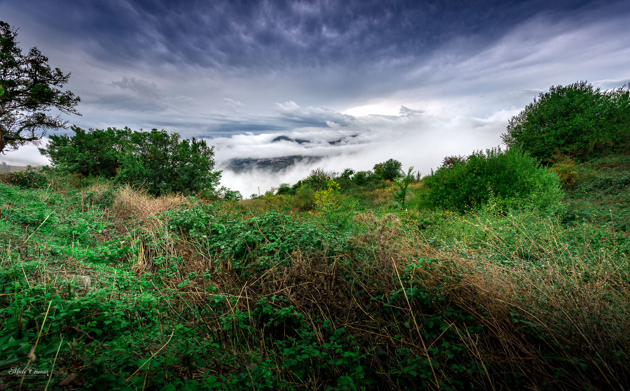 Above the clouds....