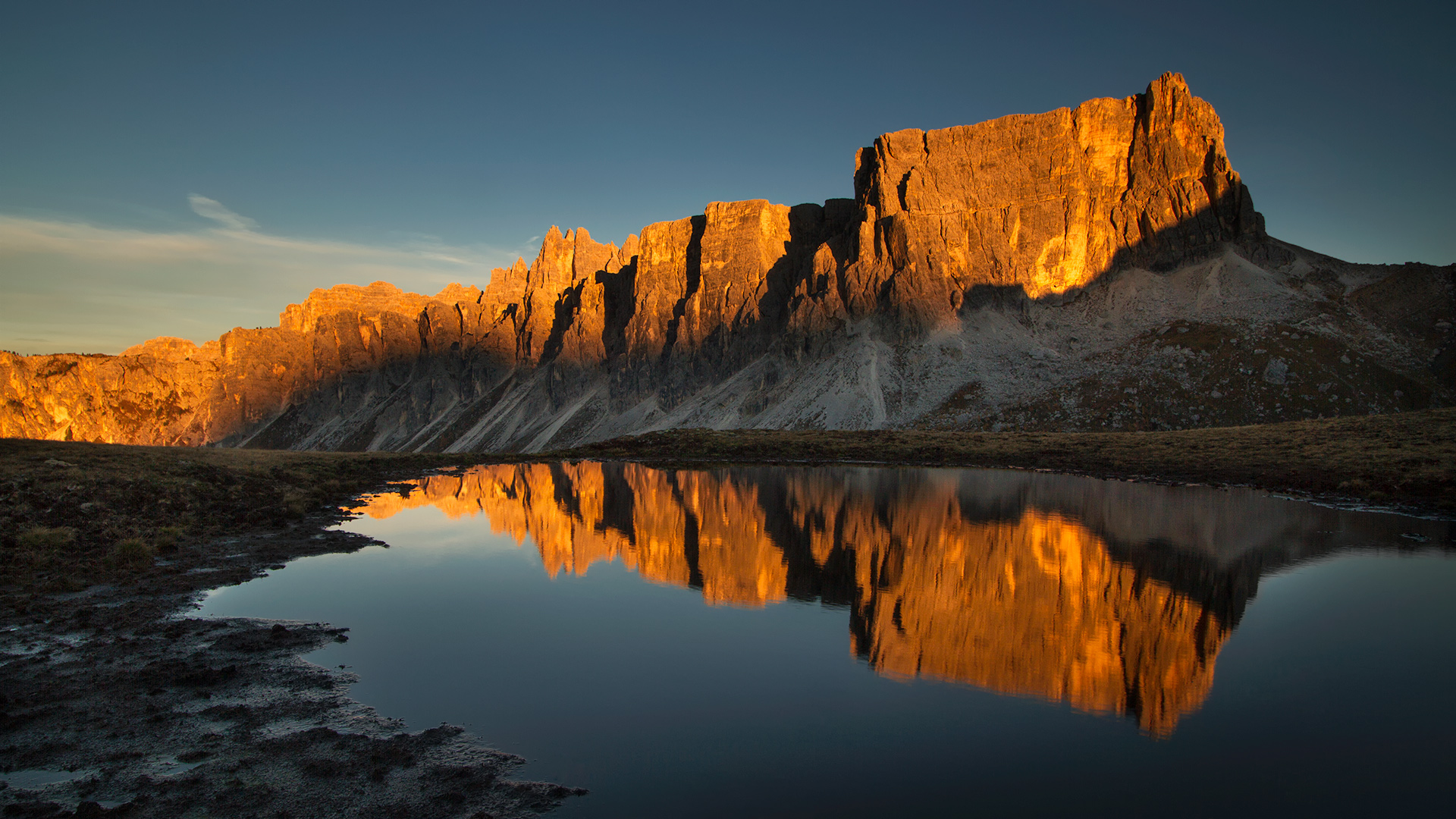 Tramonto in montagna