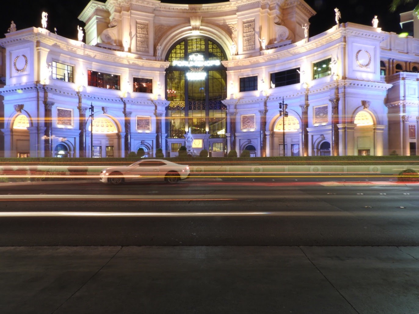 La strip di Las Vegas, scatto lento