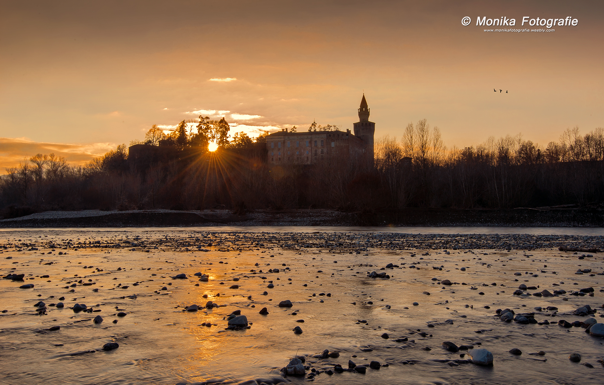 Sunset at the Castle of Rivalta