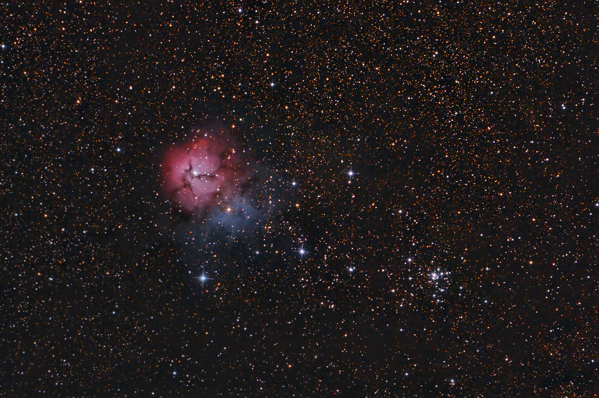 Trifid Nebula M20 and M21