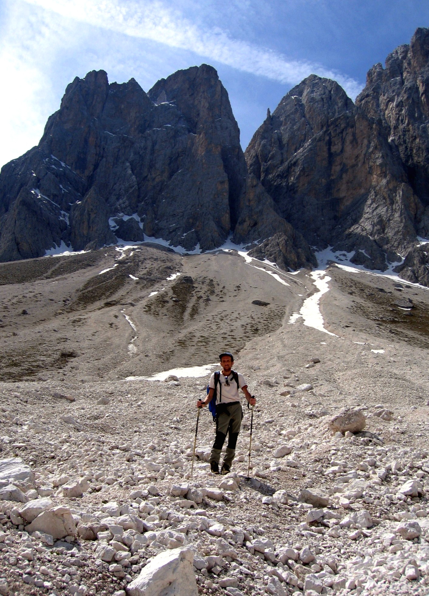 Discesa dal canalone