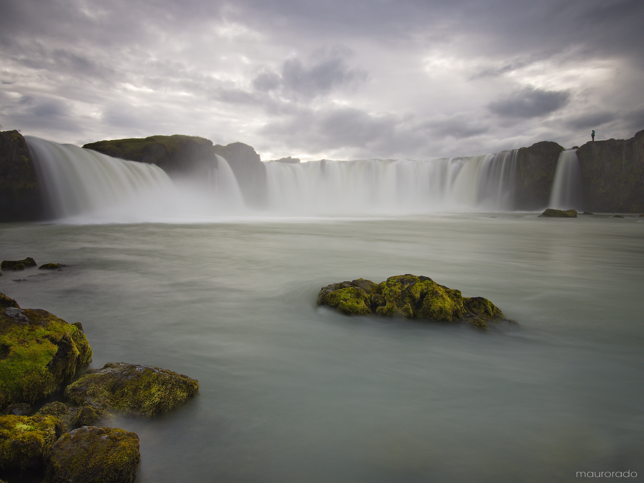 On the edge at Godafoss