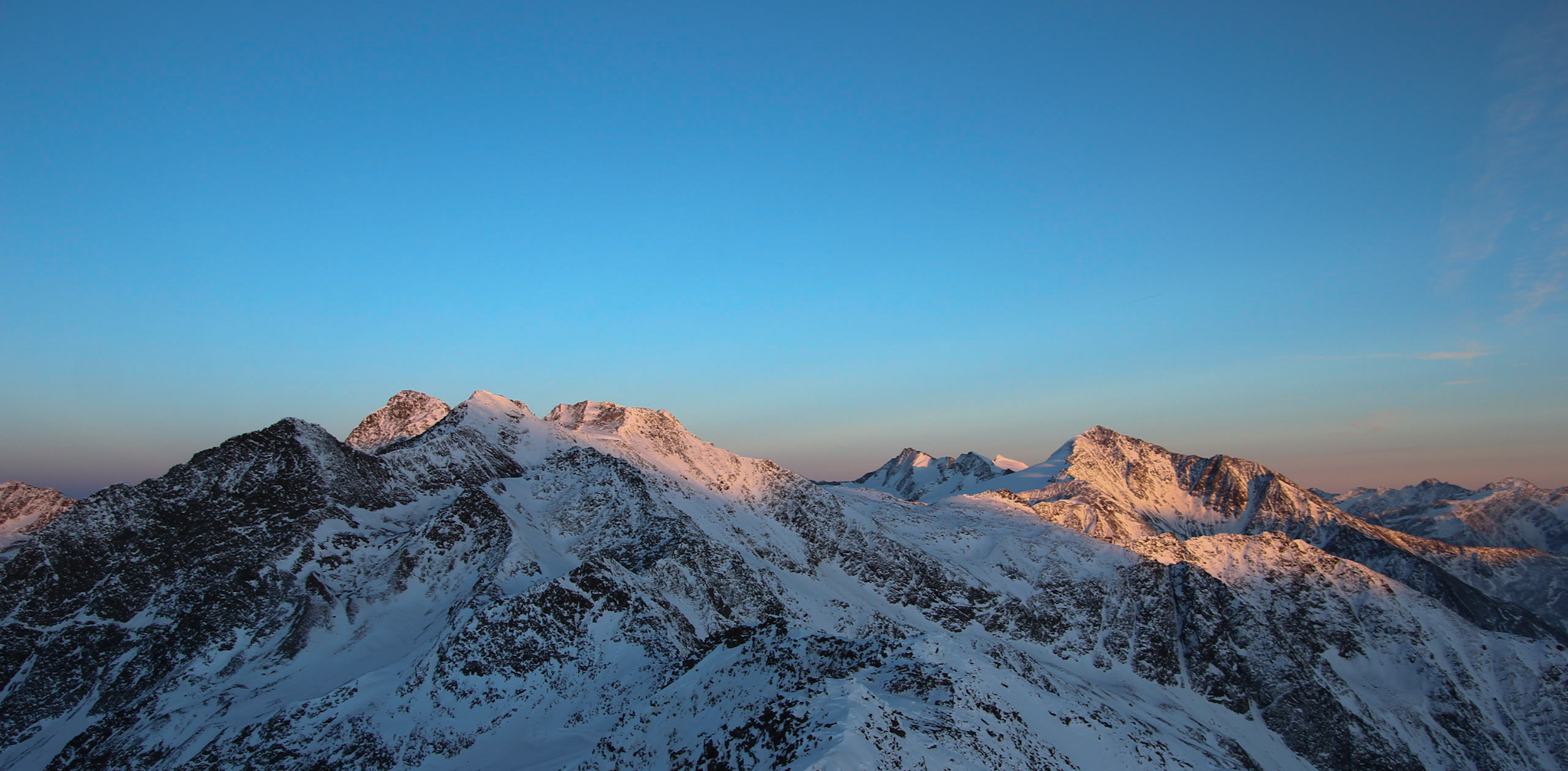 Tramonto in val Senales